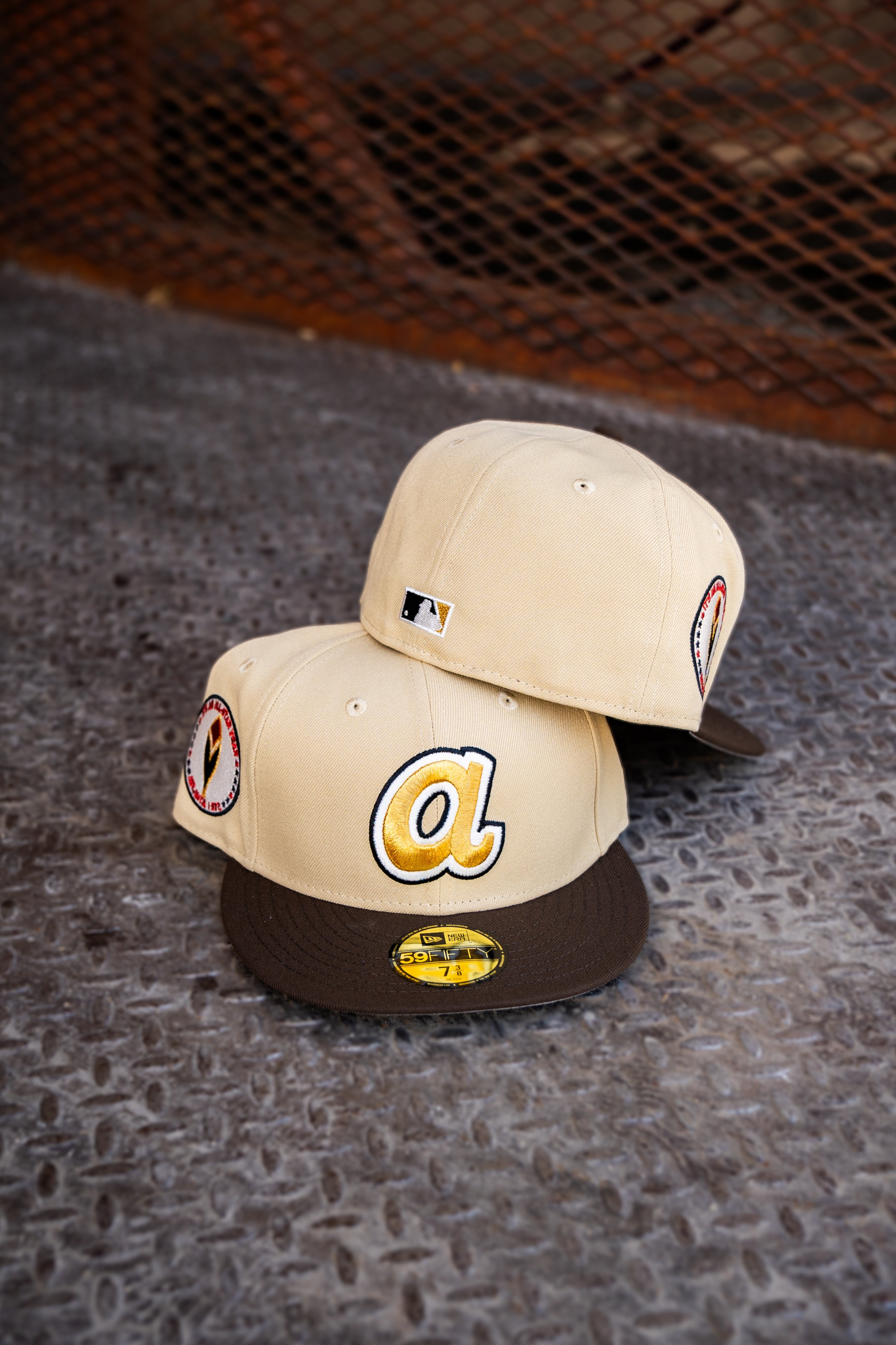 New Era Atlanta Braves 1972 ASG Grey UV (Vegas Gold/Mocha) 59Fifty Fitted