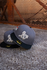 New Era Oakland Athletics 1989 WS Grey UV (Dk Graphite/Black) 59Fifty Fitted