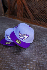 New Era Anaheim Angels 50th Anniversary Grey UV (Lavender/Purple) 59Fifty Fitted