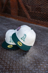 New Era Philadelphia Athletics 1911 World Series Grey UV (Off White/Dk Green) 59Fifty Fitted