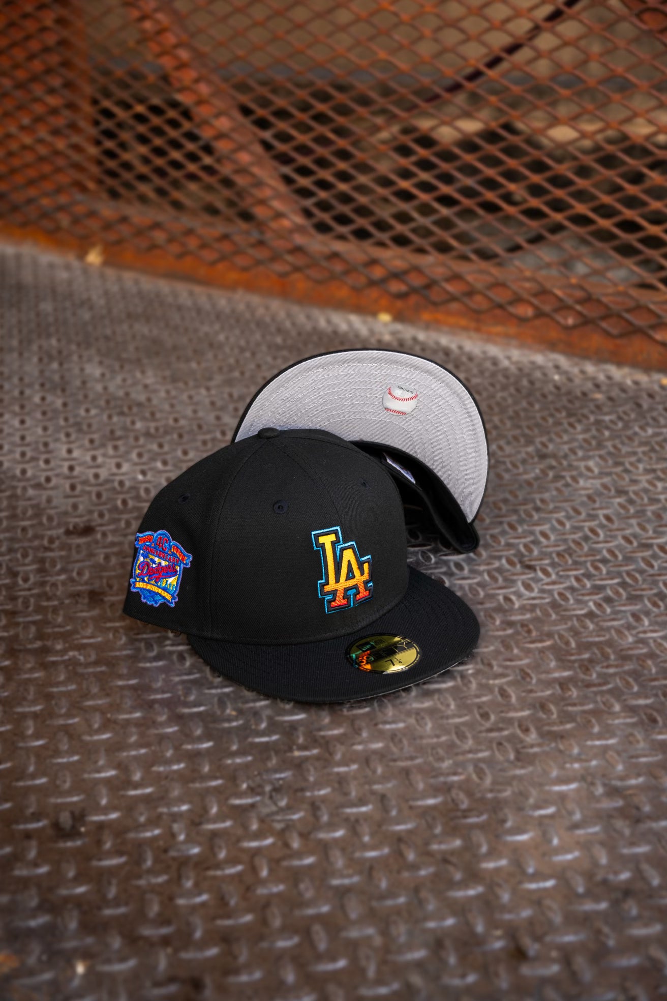 New Era Los Angeles Dodgers 40th Anniversary Grey UV (Black) 59Fifty Fitted