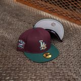 New Era Los Angeles Dodgers 40th Anniversary Grey UV (Maroon/Dk Green) 59Fifty Fitted