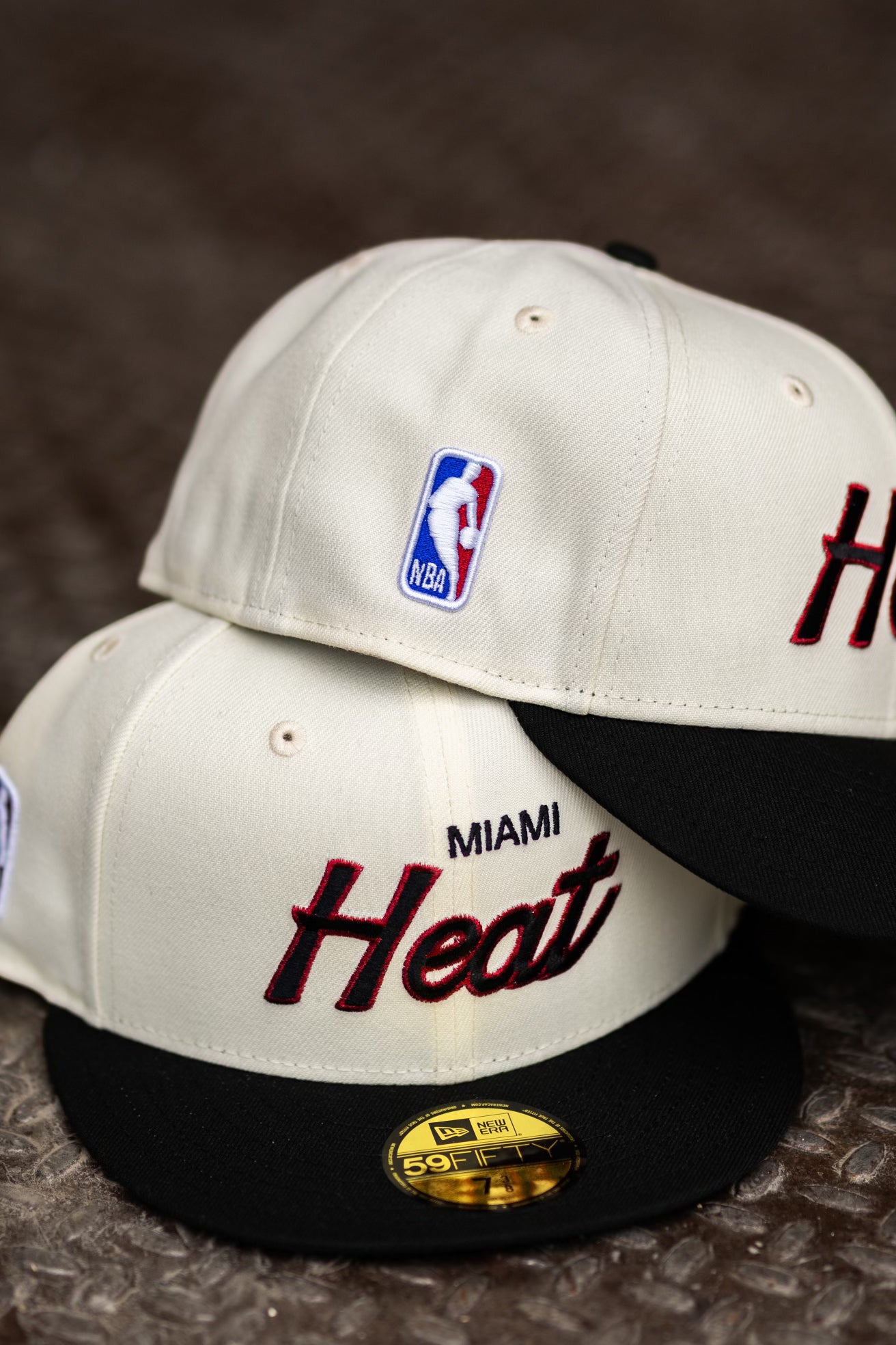 New Era Miami Heat Grey UV (Off White/Black) 59Fifty Fitted - New Era