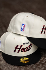 New Era Miami Heat Grey UV (Off White/Black) 59Fifty Fitted - New Era