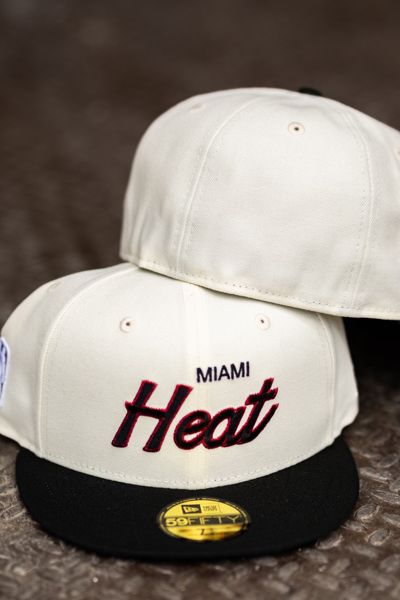 New Era Miami Heat Grey UV (Off White/Black) 59Fifty Fitted - New Era