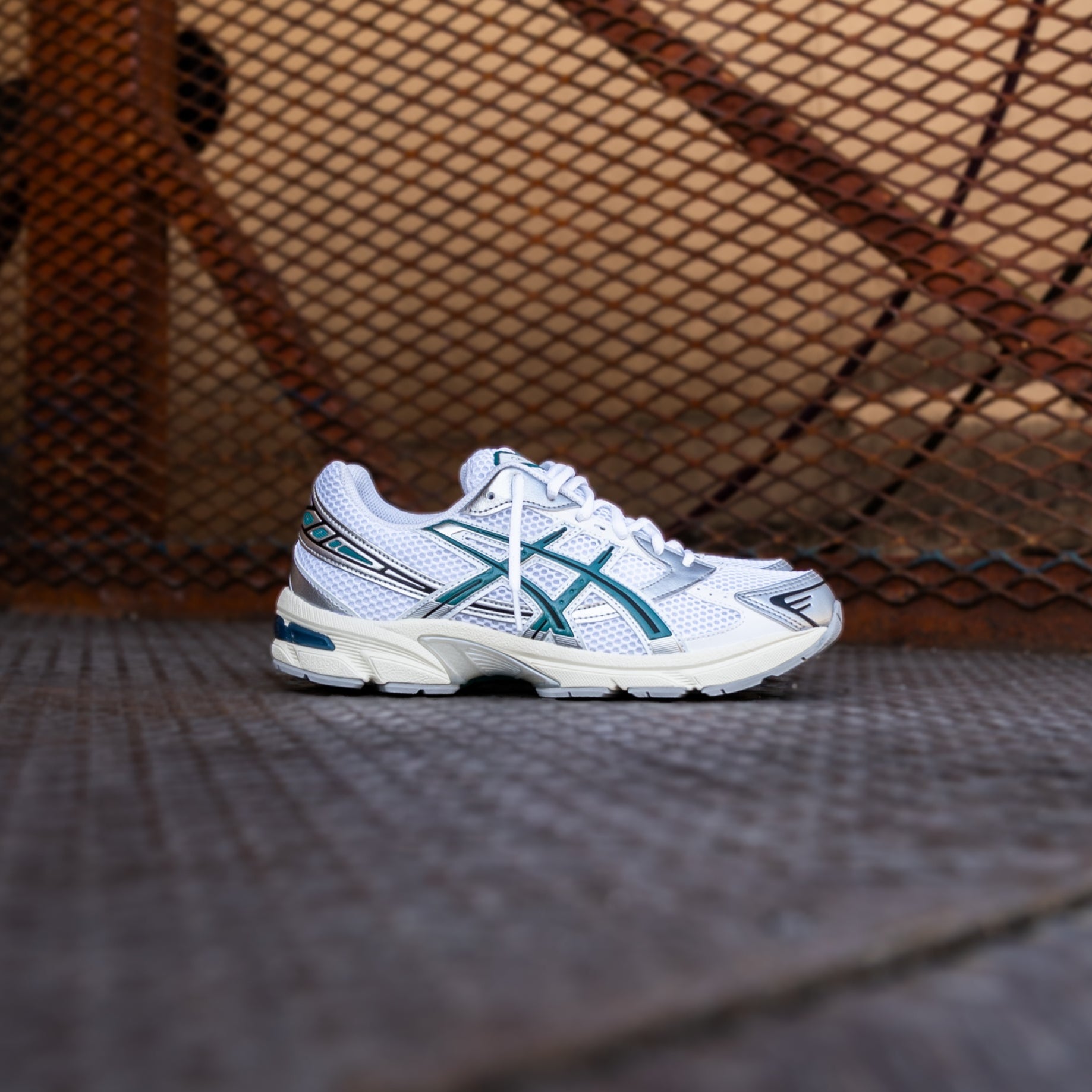 Mens Asics Gel-1130 (White/Rainy Lake)