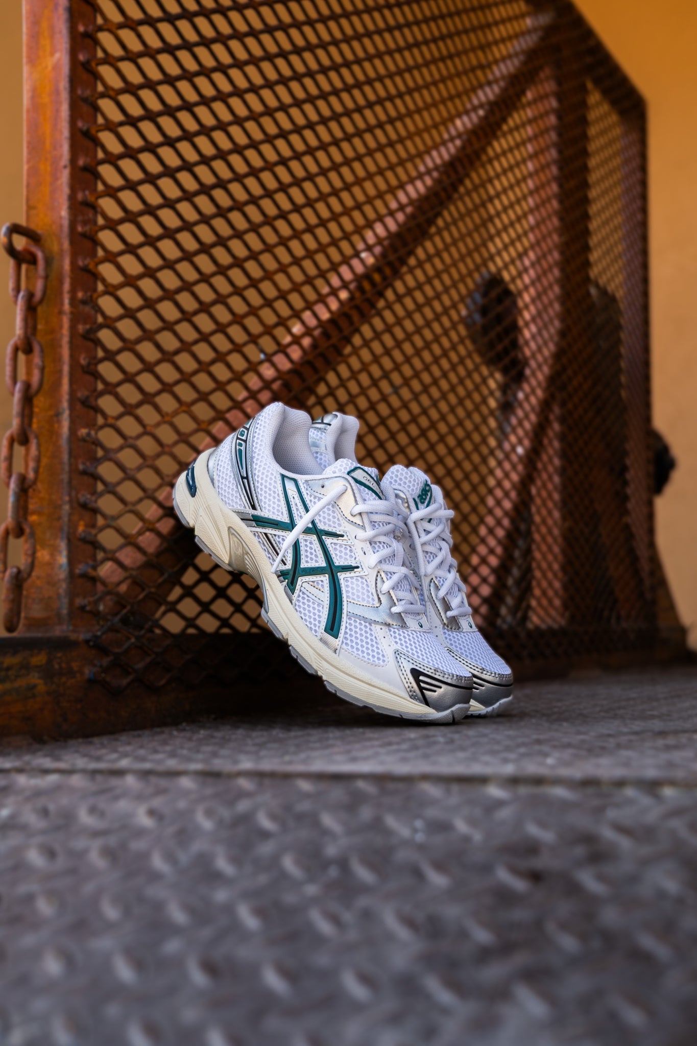 Mens Asics Gel-1130 (White/Rainy Lake)