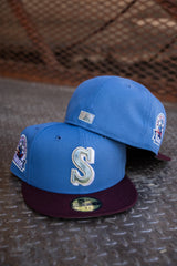 New Era Seattle Mariners 30th Anniversary Grey UV (Indigo/Maroon) 59Fifty Fitted