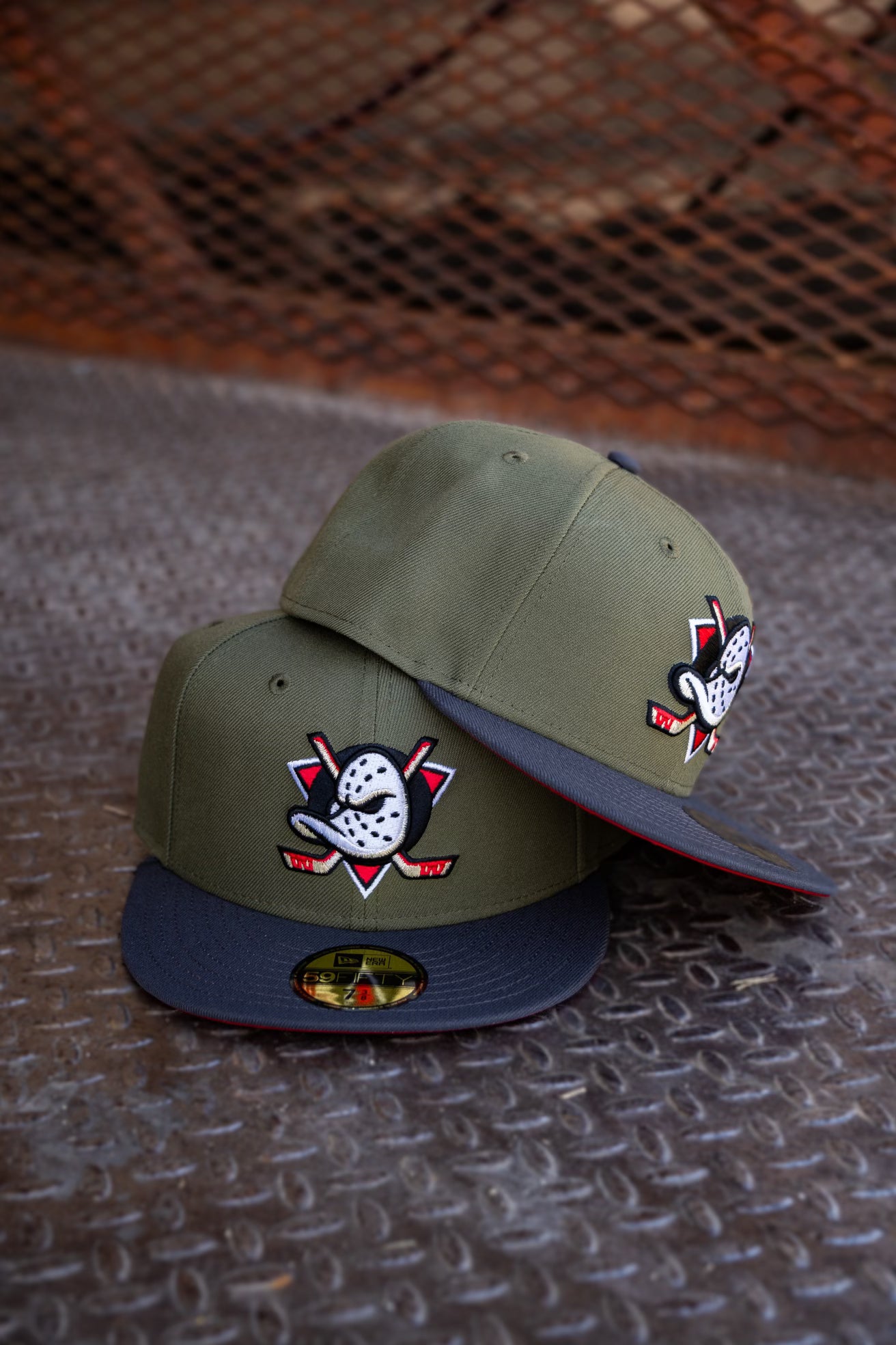 New Era Anaheim Ducks Grey UV (Olive/Graphite) 59Fifty Fitted