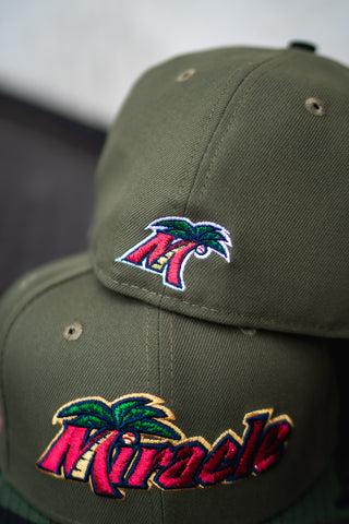 New Era Fort Myers Miracle Florida State League Green UV (Olive/Camo) - New Era
