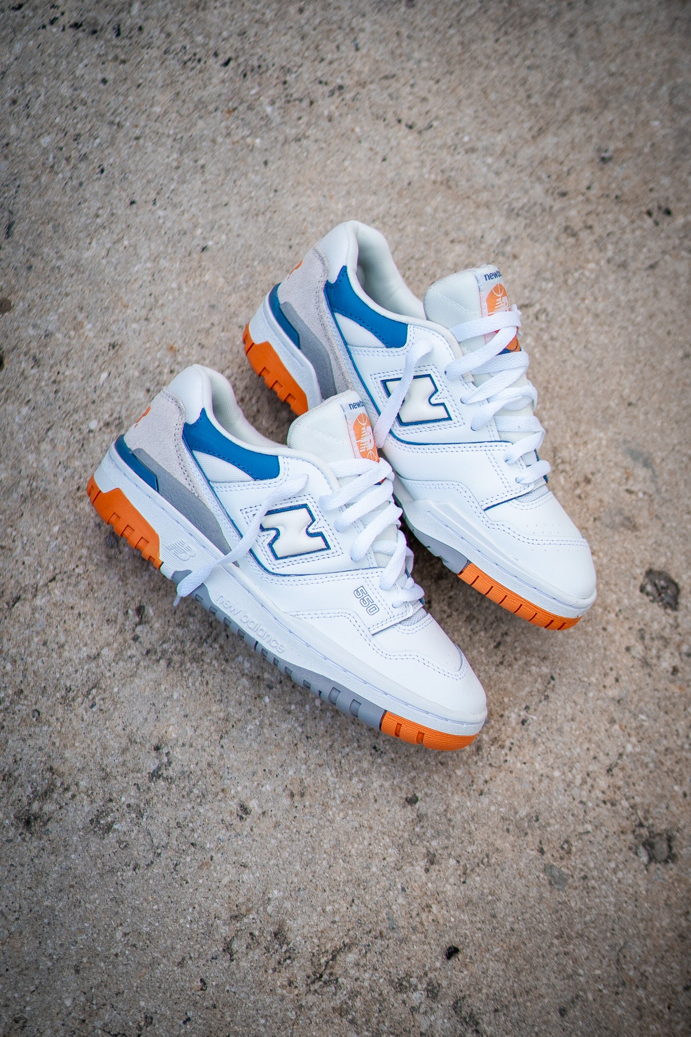 GRADESCHOOL New Balance 550 (White/Citrus) - GSB550WB - New Balance