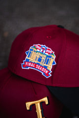 New Era Texas Rangers Final Season 9FORTY A-Frame Snapback (Burgundy/Black) - New Era