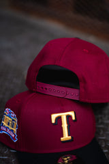 New Era Texas Rangers Final Season 9FORTY A-Frame Snapback (Burgundy/Black) - New Era