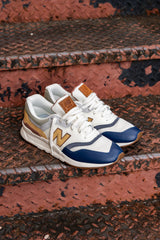 Mens New Balance 997H (White/Brown) - CM997HZG