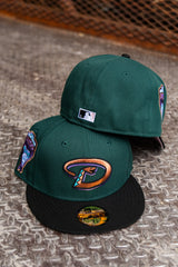 New Era Arizona Diamondbacks 1998 Inaugural Season Pink UV (Dark Green/Black) 59Fifty Fitted