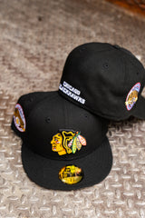 New Era Chicago Blackhawks Chicago Stadium Pink UV 59Fifty Fitted (Black)