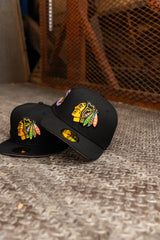 New Era Chicago Blackhawks Chicago Stadium Pink UV 59Fifty Fitted (Black)