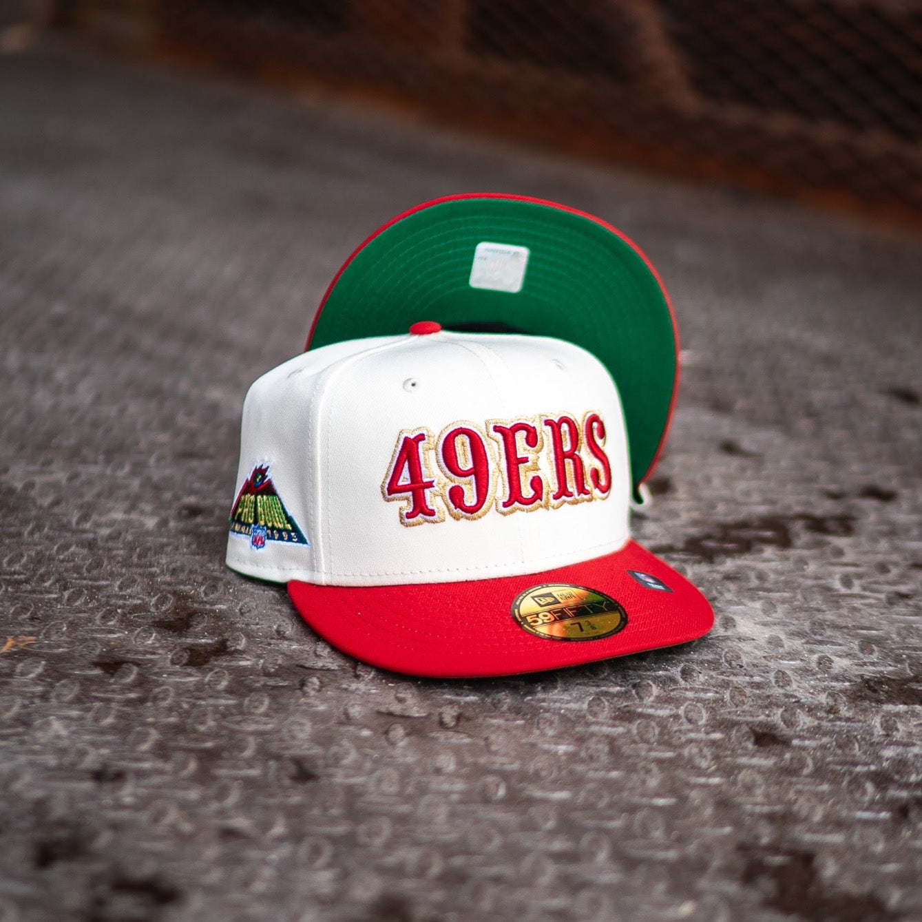 New Era San Francisco 49ers 1995 Pro Bowl Green UV (Off White/Red) - New Era