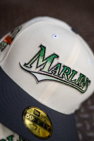 New Era Miami Marlins 25th Anniversary Green UV (Off White/Dark Grey) - New Era