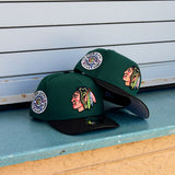 New Era Chicago Blackhawks 42nd All Star 9FIFTY A-Frame Snapback-(Green/Black) - New Era