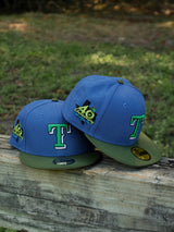 New Era Texas Rangers 40th Anniversary Grey UV (Indigo/Olive) 59Fifty Fitted