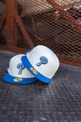 New Era Philadelphia Phillies 2008 World Series Champions Grey UV (Off White/Indigo) 59Fifty Fitted