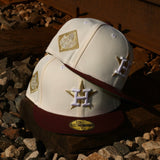 New Era Houston Astros World Series Side Patch Fitted (Off White) - New Era