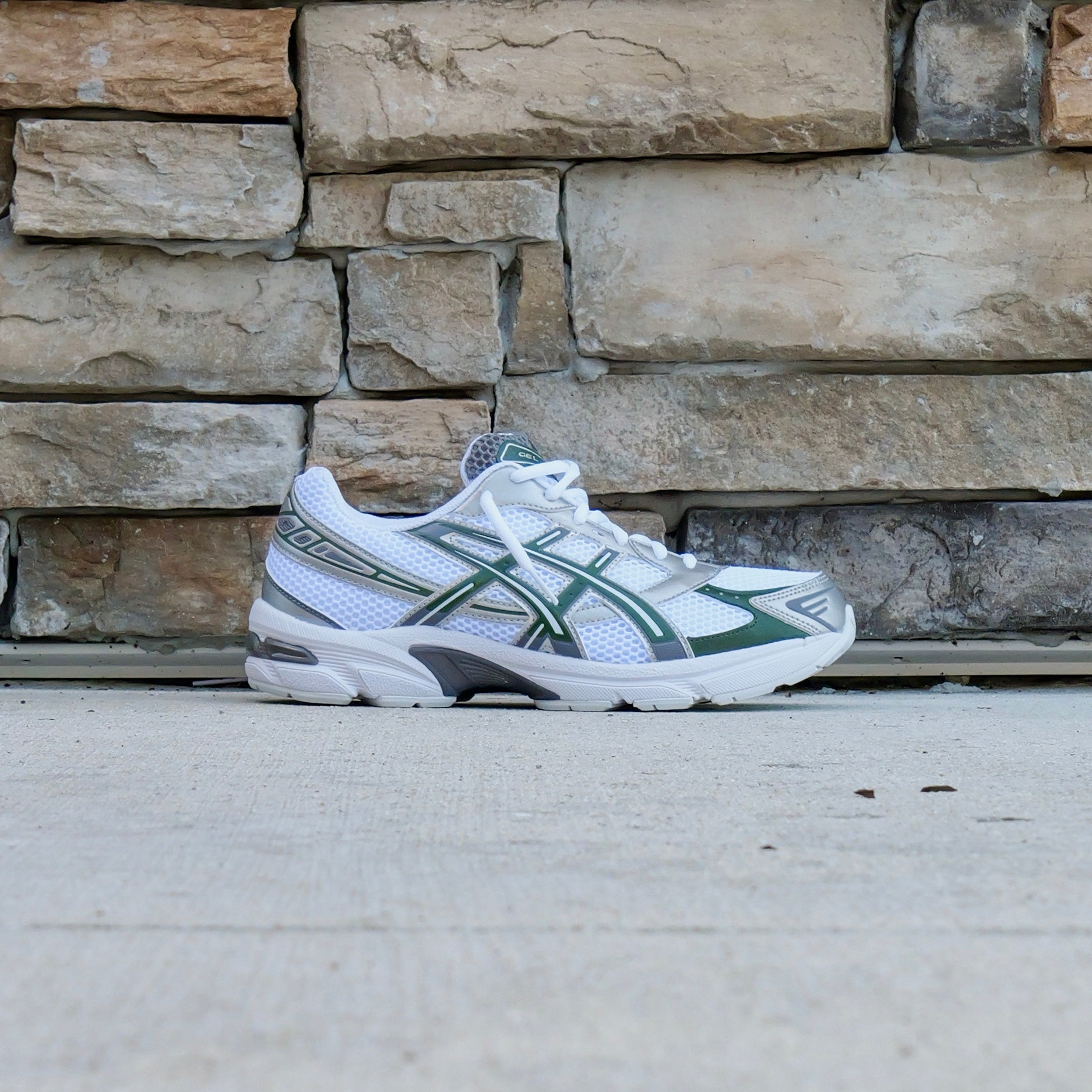 Mens Asics Gel-1130 (White/Forest Night) - Asics