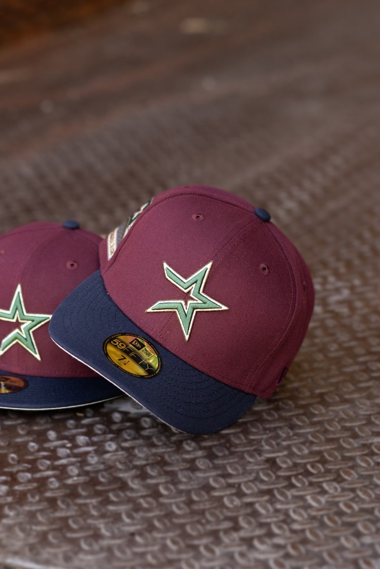 New Era Houston Astros 2000 Inaugural Season Grey UV (Maroon/Navy) 59Fifty Fitted