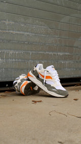 Mens Saucony Grid Shadow 2 Essential (White/Safety Orange)