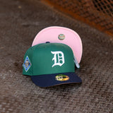 New Era Detroit Tigers 1945 World Series Pink UV (Green/Navy) 59Fifty Fitted