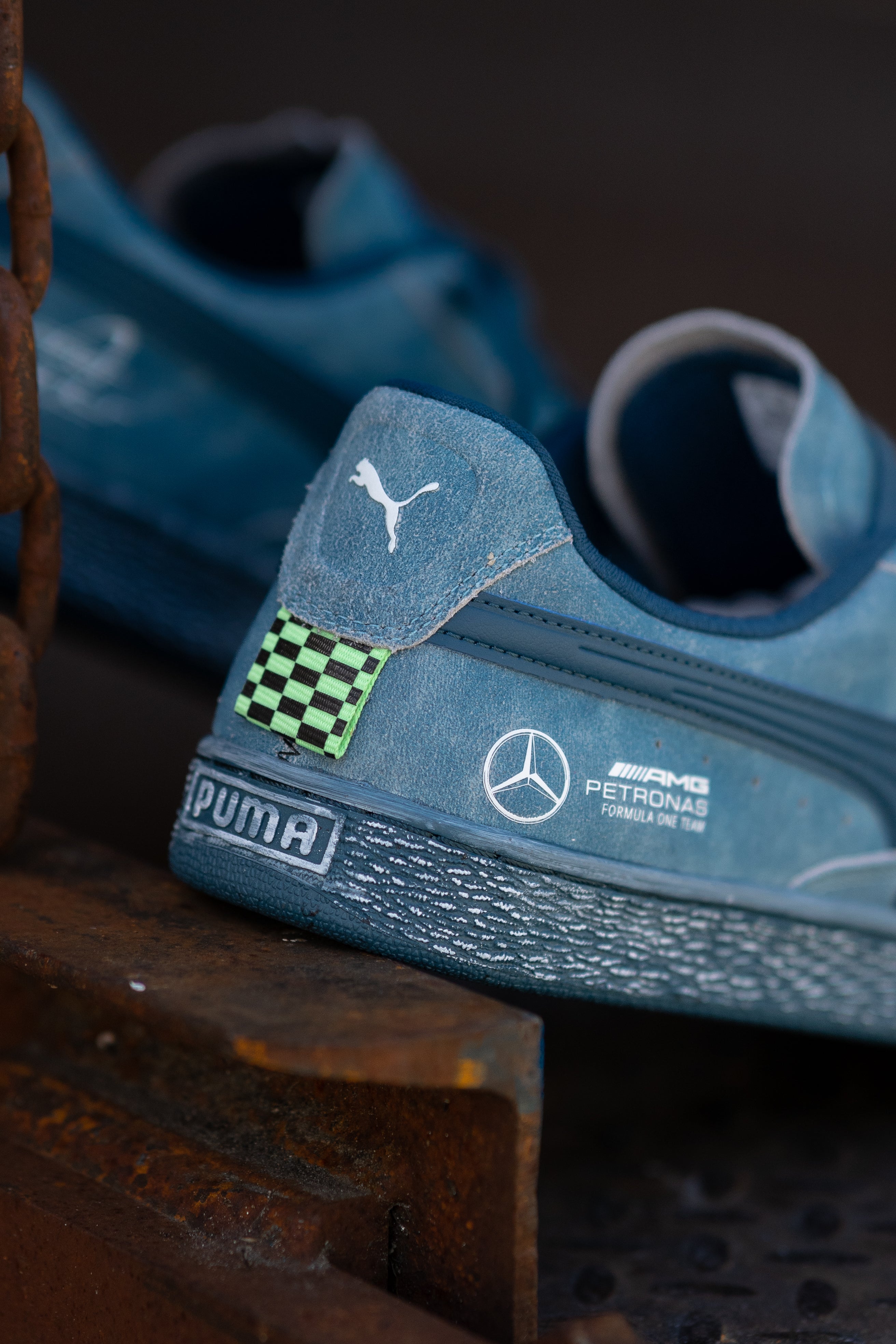 Puma Mercedes-AMG Petronas F1® Team Crews Go Summer Suede T (Ocean Tropic) - Puma