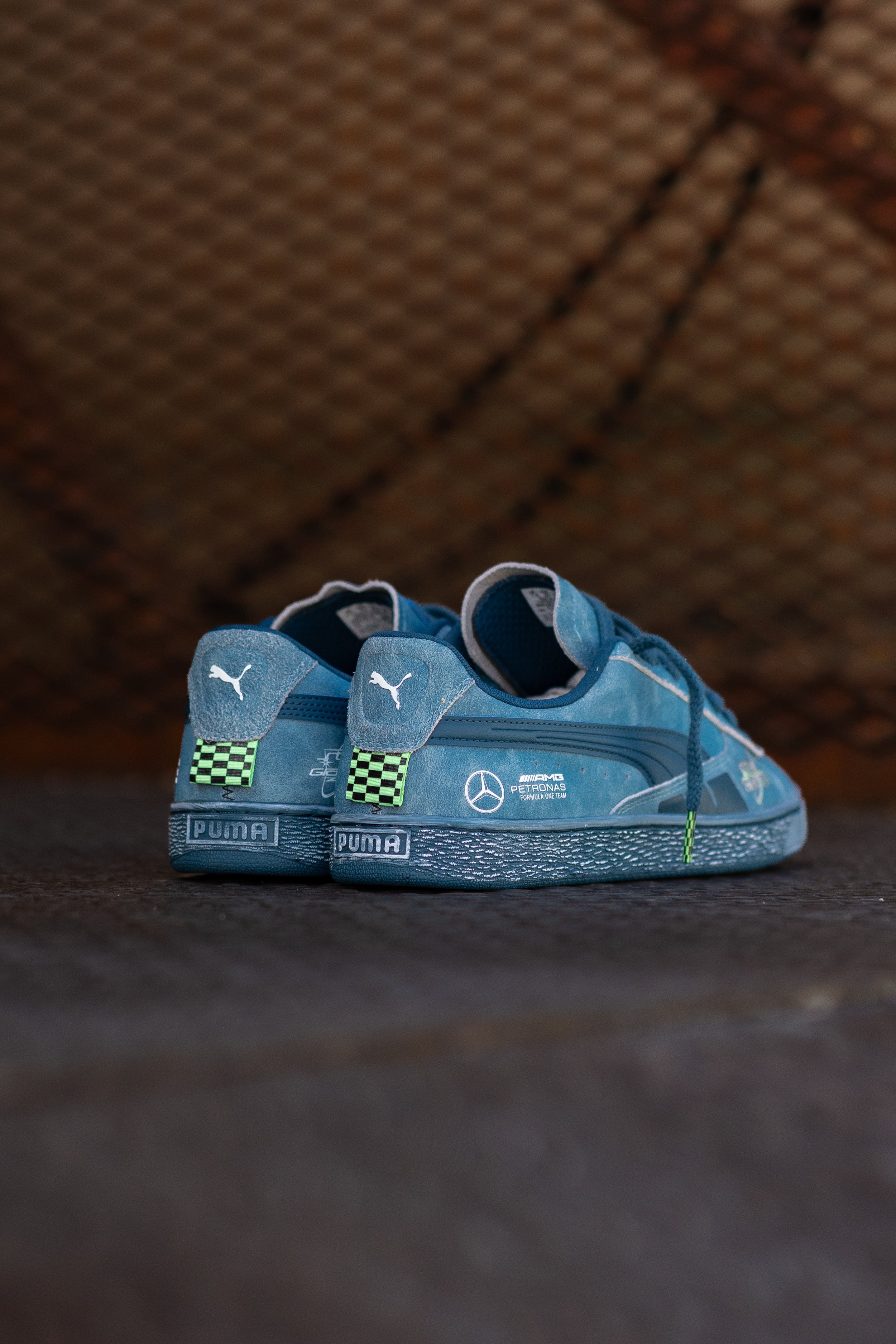 Puma Mercedes-AMG Petronas F1® Team Crews Go Summer Suede T (Ocean Tropic) - Puma