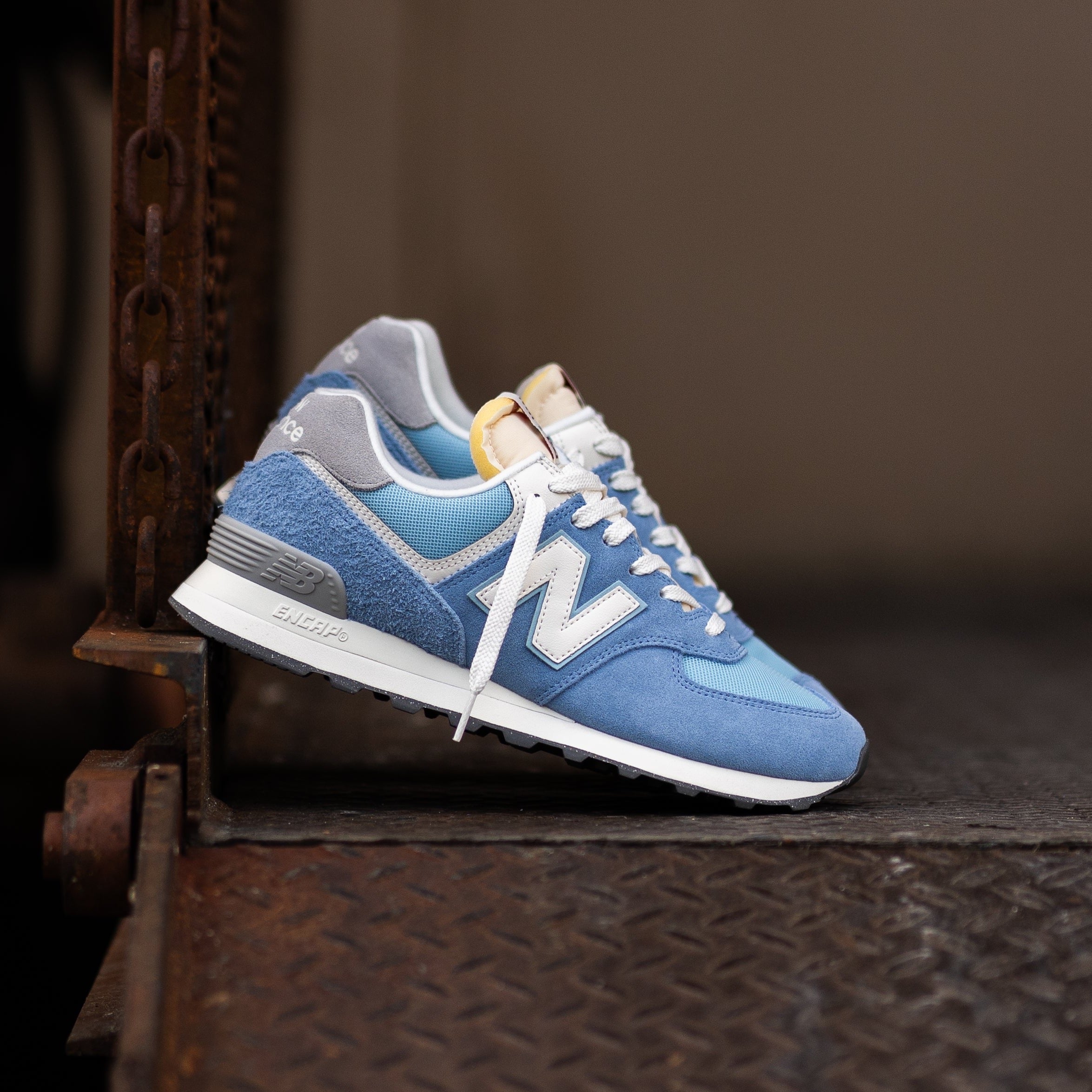 Mens New Balance 574 (Blue/White) - U574RCA - New Balance