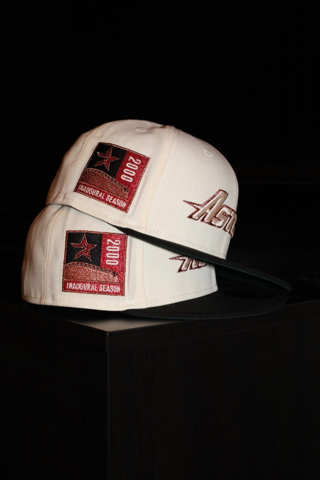 New Era Houston Astros 2000 Inaugural Season Side Patch Fitted (Off White/Black)