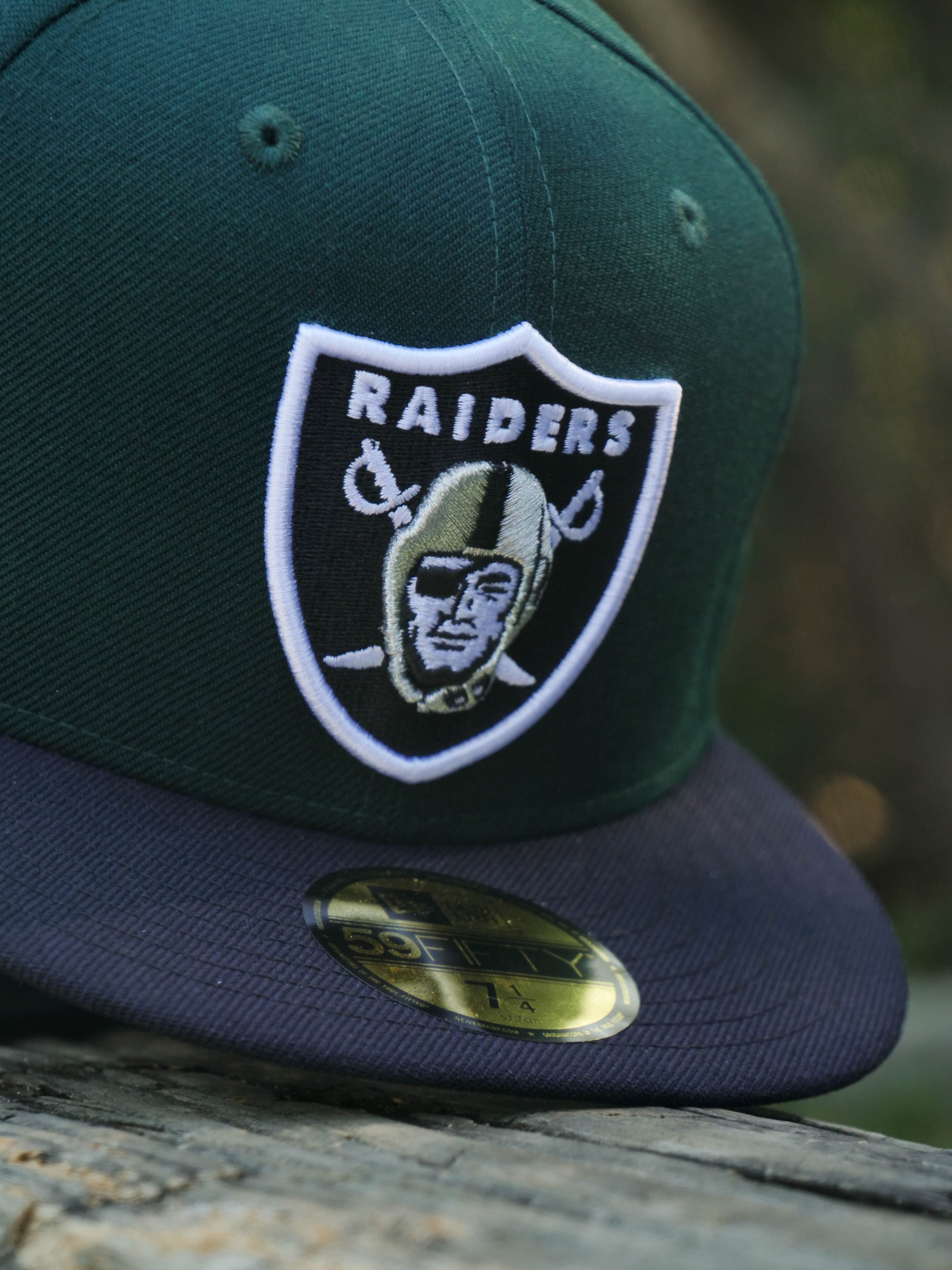 New Era Las Vegas Raiders Super Bowl Grey UV (Dark Green/Navy) 59Fifty Fitted