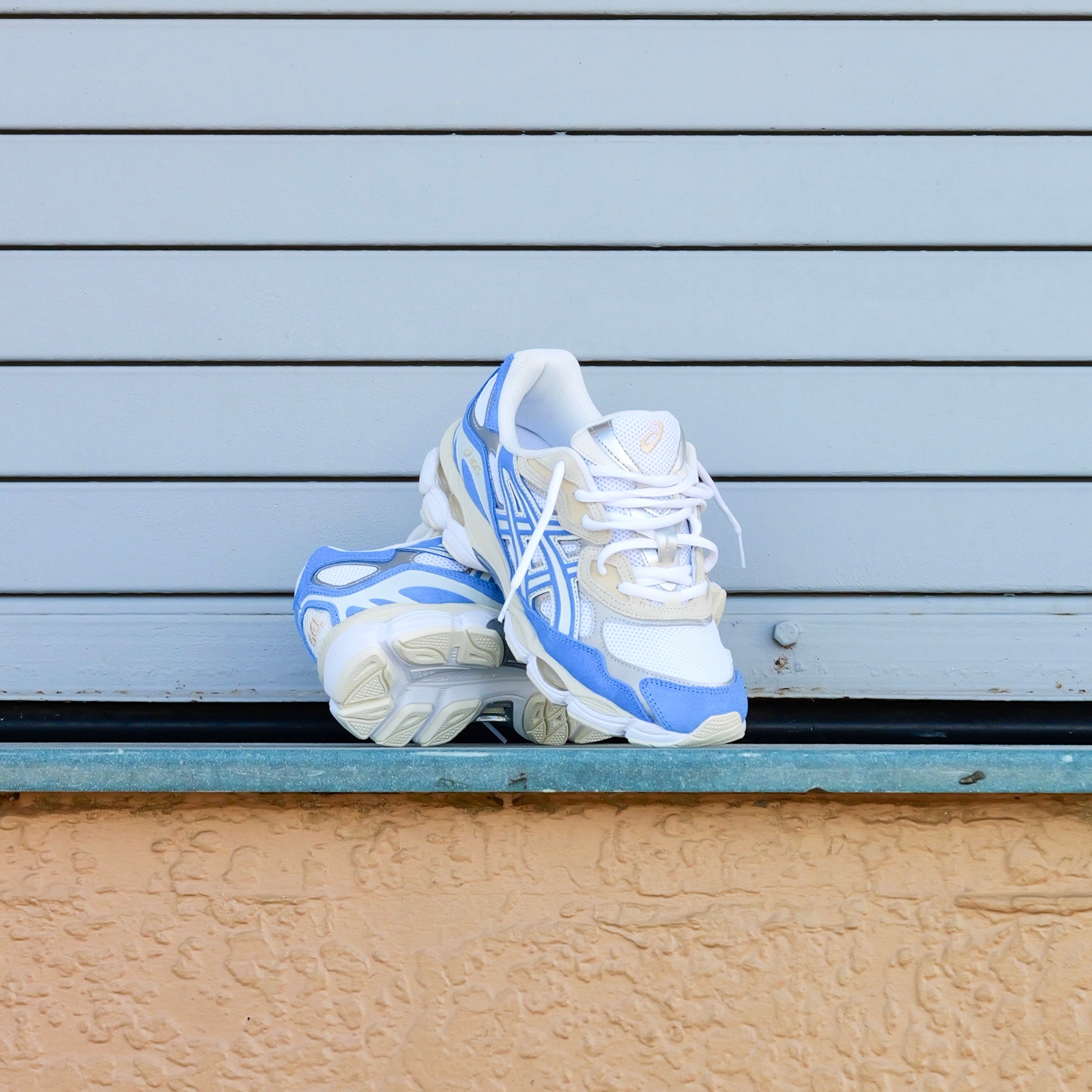 Mens Asics Gel-NYC (White/Blue Coast)