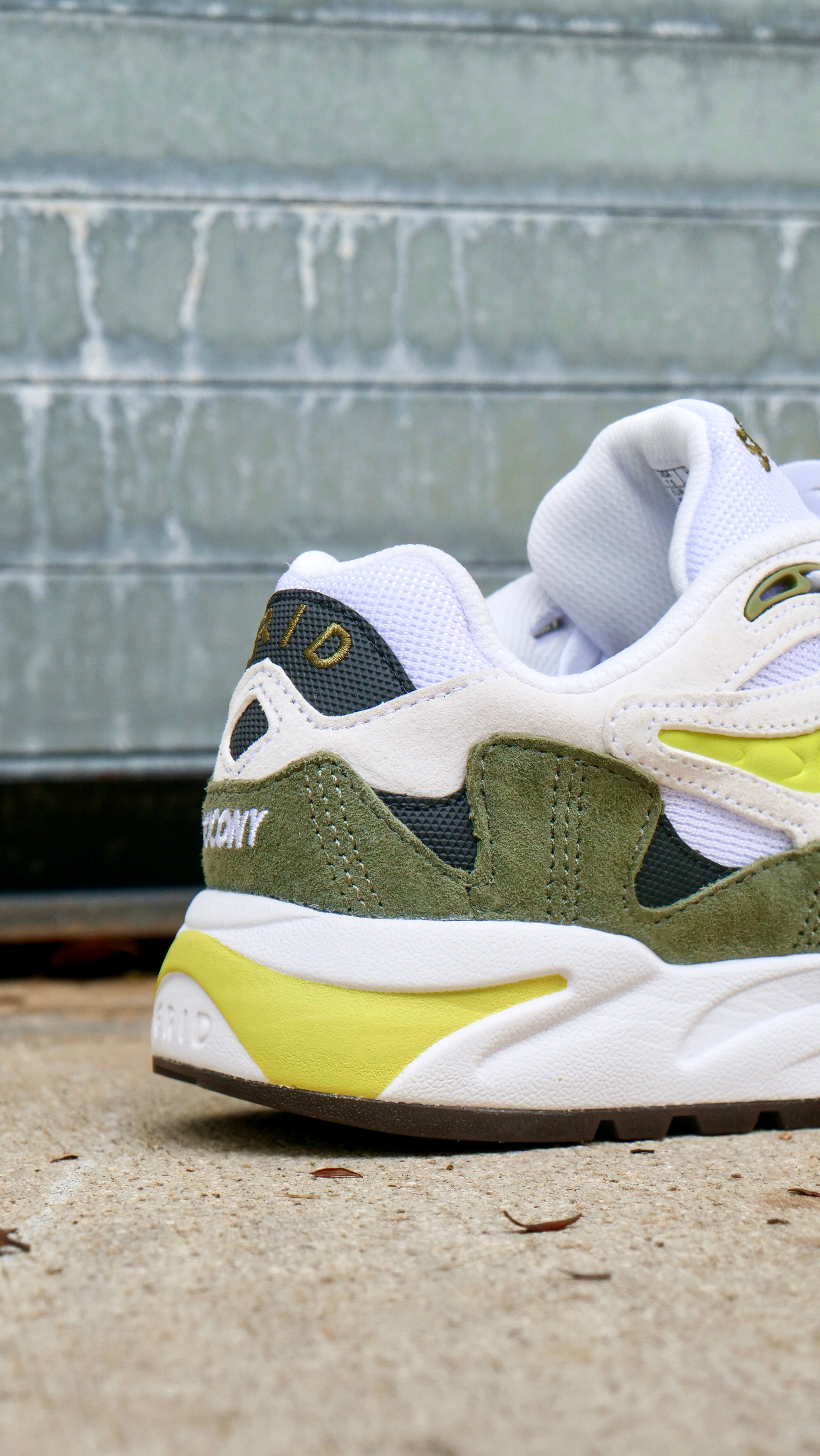 Mens Saucony Grid Shadow 2 Essential (White/Green)