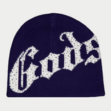 Godspeed OG Logo Studded Beanie (Navy/White)