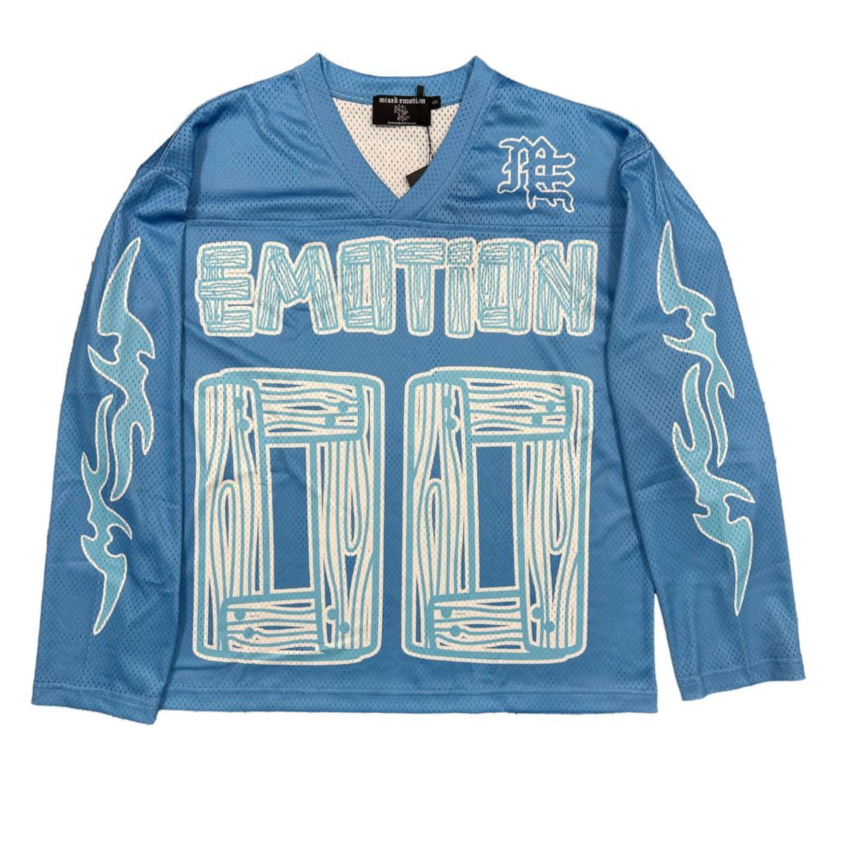 MIXED EMOTION- Blue 'Lightning' Long Sleeve - Mixed Emotion