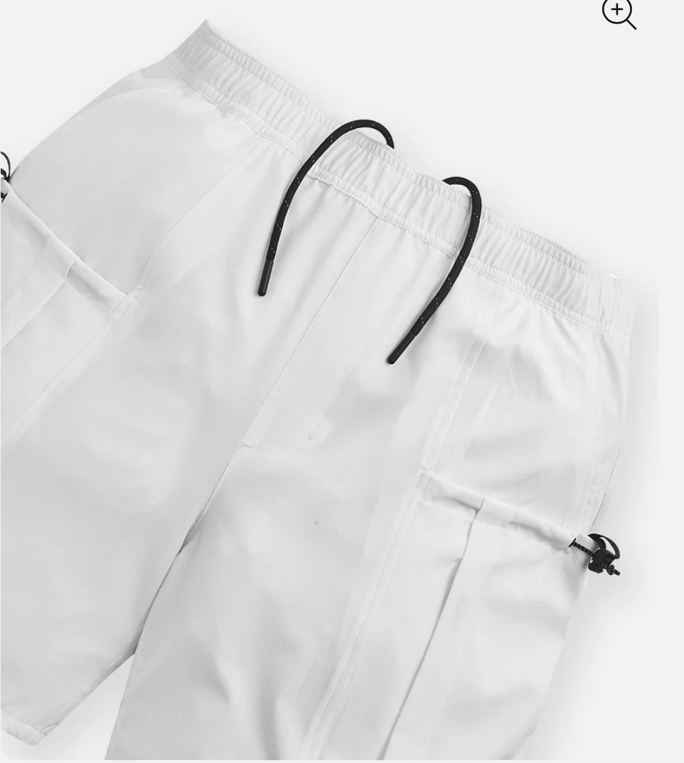 PAPER PLANES Flight Lined Cargo Shorts (White) - Paper Plane