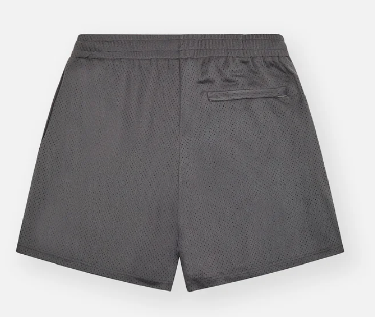 PAPER PLANES Solid Mesh Basketball Shorts (Asphalt) - Paper Plane