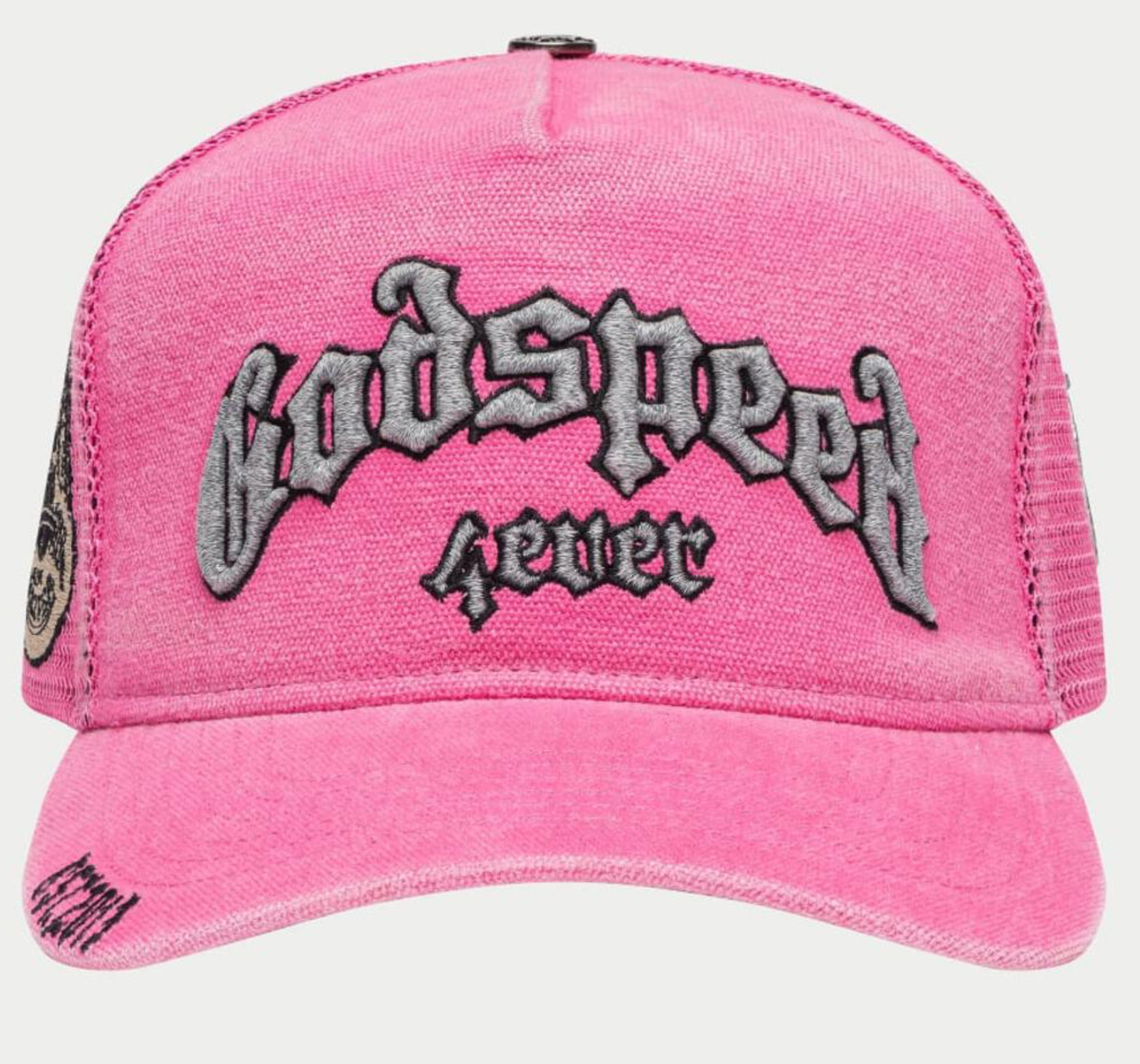 Godspeed GS Forever Trucker Hat (Fuchsia Washed) - Godspeed