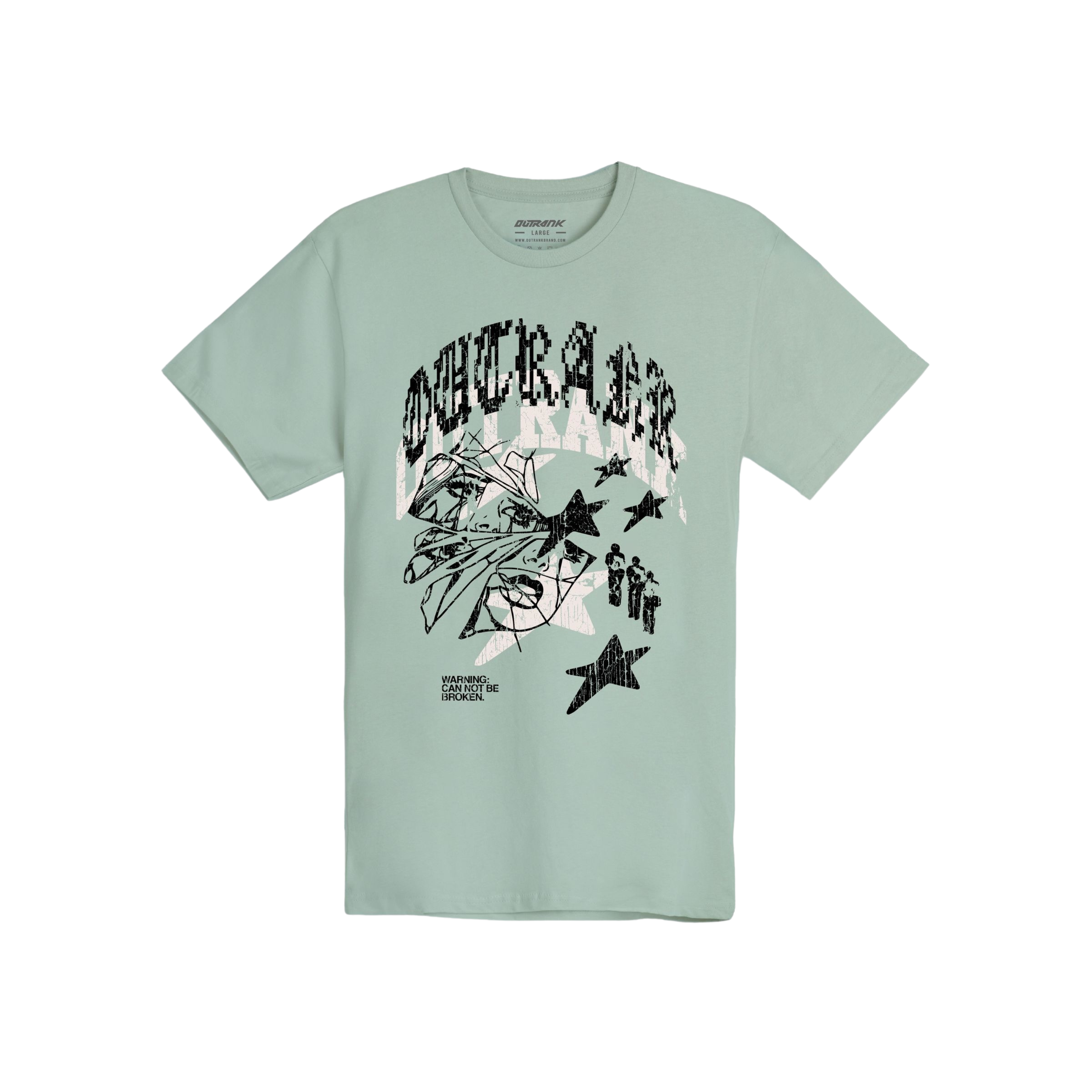 Outrank Cannot Be Broken Tee (Seafoam)