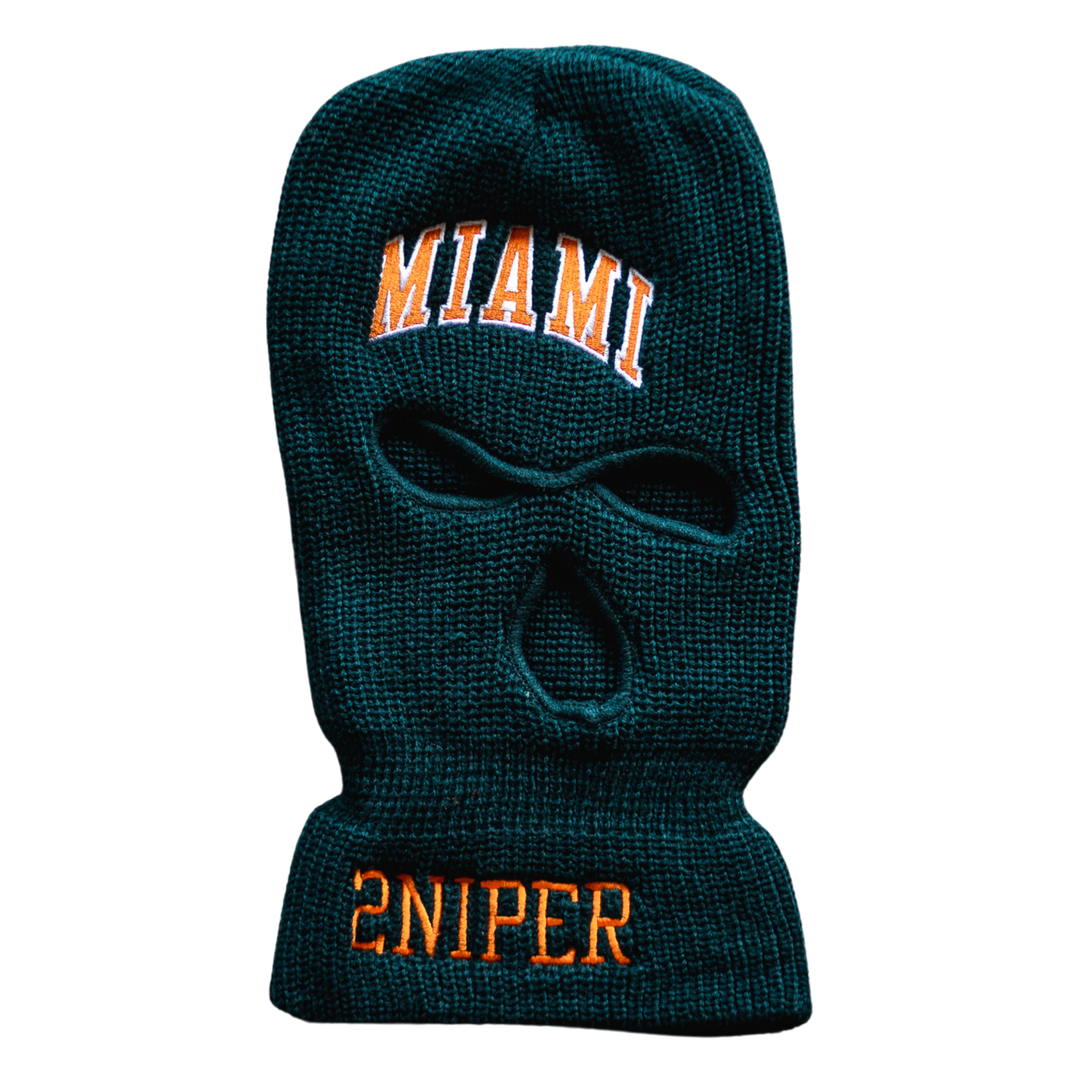 Sniper Gang Canes Ski Mask (Green) - Sniper Gang Apparel