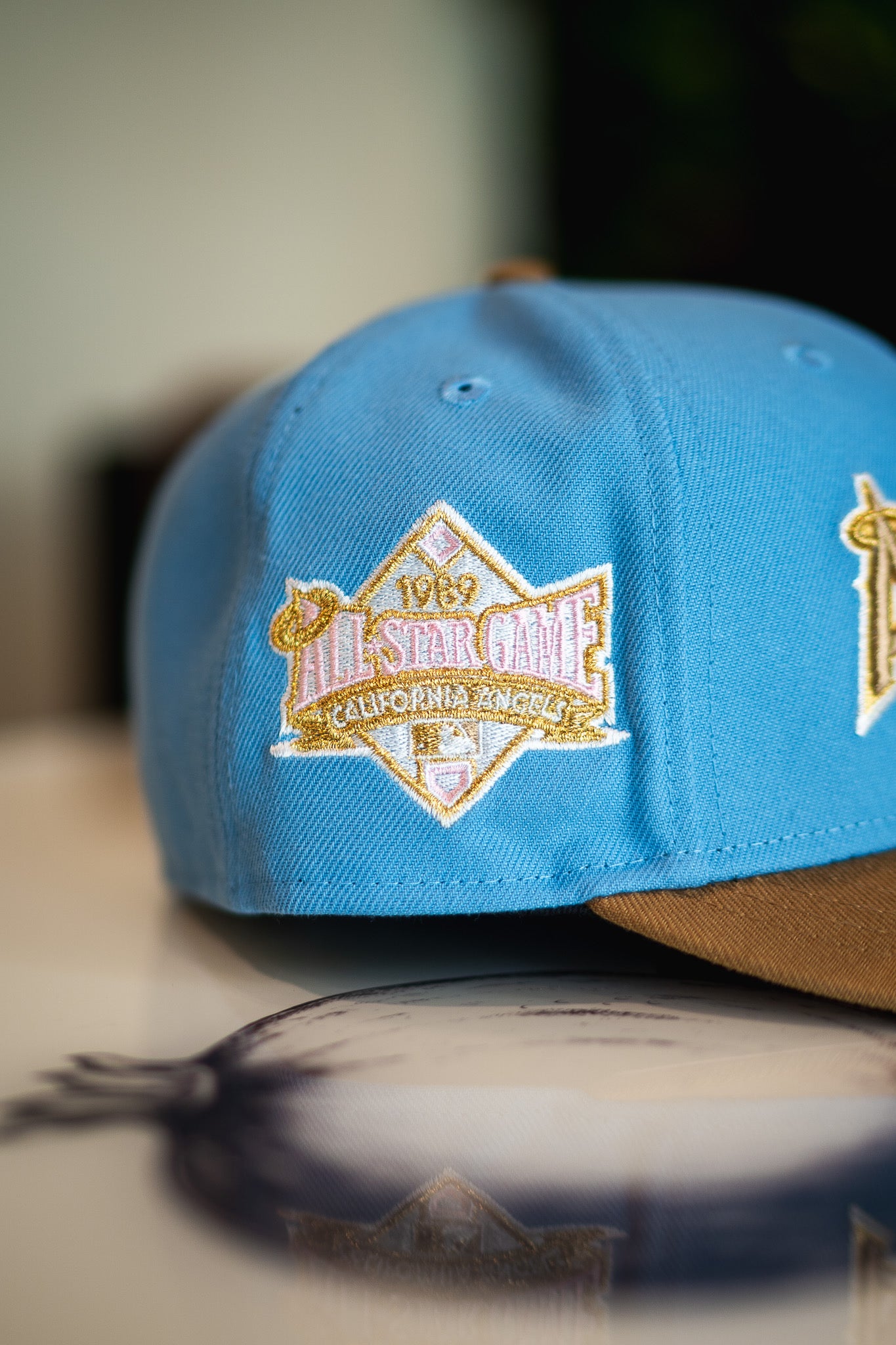 New Era Anaheim Angels 1989 ASG Pink UV (Sky/Wheat) - New Era