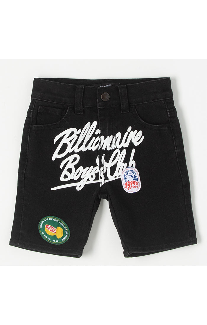 Kids' Billionaire Boys Club "Pomelo" jean shorts (Black) - Billionaire Boys Club