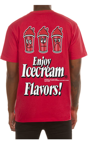 Ice Cream Flavor SS Tee (True Red) - Ice Cream