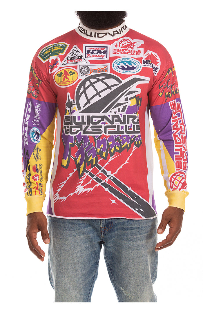 Billionaire Boys Club "PRO" LS Knit Tee  (White) - Billionaire Boys Club