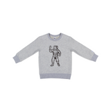 Kid's Billionaire Boys Club Astro Crewneck (Grey) - Billionaire Boys Club